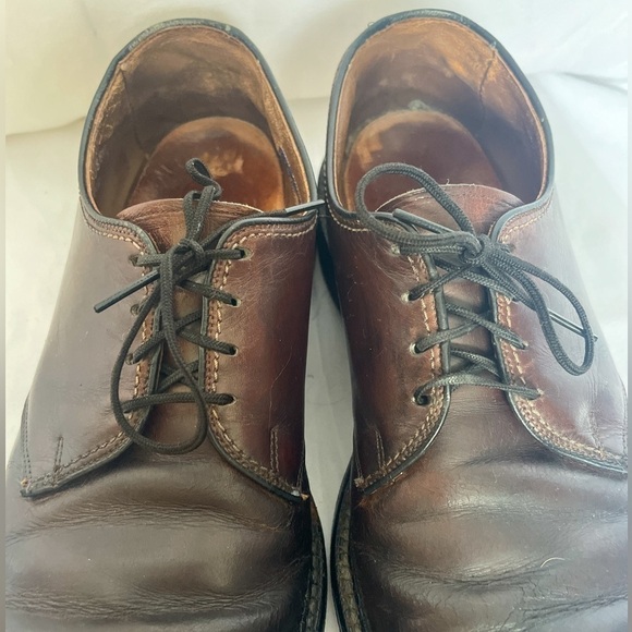 Allen Edmonds Pair Globetrotter Brown Leather Shoes 8 B style 8164 - Picture 9 of 11